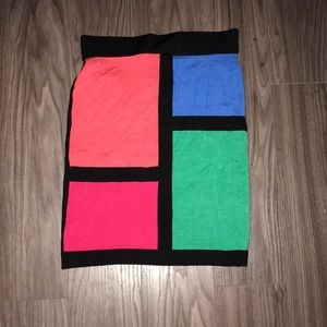 Color block skirt